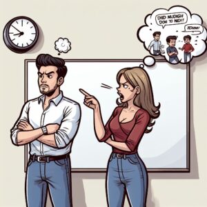 Wife angry on Husband